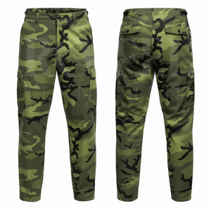 Relaxed Fitted Customized <b>Camouflage</b> Pattern <b>Cargo</b> Pants for Men Multi Pocket Casual Outdoor Work Trousers Durable Cotton Pants - Product Image 5