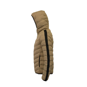 <b>Men's</b> Hooded Color Blocking Puffer Jacket Waterproof Reversible Filled Windproof Zipper Closure Sporty Winter Wear - Product Image 3