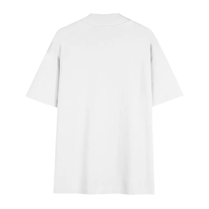 Camiseta de cuello alto para hombre, 220g, oversize, corte holgado, personalizada con estampado DTG en relieve, cuello redondo, hombros caídos, algodón de alto gramaje, lisa, casual - Product Image 6