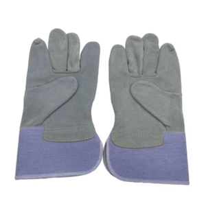 Guantes de seguridad de cuero vacuno partido para hombre, estilo canadiense, con certificación CE, resistentes al calor, antideslizantes, con puño de seguridad, 11 oz, venta al por mayor - Product Image 4