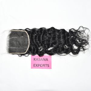 Cheveux humains indiens 6*6 HD, lots de mèches avec closure, traitement naturel, sans perruques frontales en dentelle, pour tressage à la machine, double trame, ondulations profondes - Product Image 2