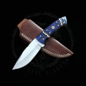 Nouveau Couteau Pliant en Acier Damas de Qualité Supérieure Personnalisable, Manche en Bois, 10 Pouces, Qualité Industrielle, pour Chasse et Camping, Lame Drop Point - Product Image 4
