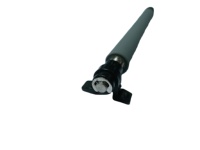 Rouleaux d'imprimante thermique en silicone noir et gris en caoutchouc avec arbre en acier inoxydable et engrenage assemblé
