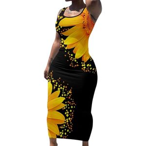 Women Stretch Bodycon Party <b>Dress</b> Sexy Flame Print Sleeveless Maxi <b>Dress</b> <b>Lounge</b> Clubwear Ankle Length Fitted Tank <b>Dress</b> - Product Image 2