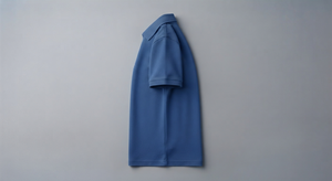 เสื้อโปโลสีน้ำเงิน แขนสั้น คอปก แบบสวม ผู้ชาย ลำลอง ชุดยูนิฟอร์ม - Product Image 2
