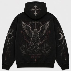 Men's Black Pullover Hoodie Sweatshirt/Men's Hoodies Custom made available in all <b>Colours</b> and also customizable - Product Image 2
