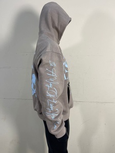 Sweat à capuche surdimensionné pour homme, personnalisé, de haute qualité, en coton molletonné lavé 400 g/m², avec impression à l'écran - Product Image 2
