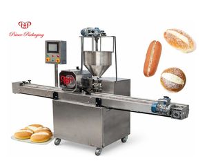 Machine à injecter la crème pâtissière, machine à garnir le pain de crème, confiture, chocolat pour remplir les beignets, les sandwichs et les pains longs - Product Image 1