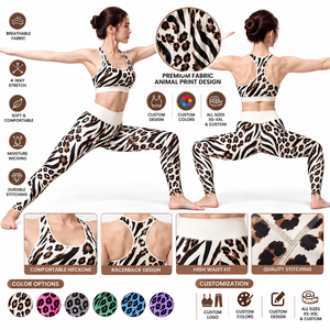 Ensembles de yoga personnalisés pour femmes : Leggings push-up, tenues de sport, de course et de gym, ensemble veste de yoga, ensemble de yoga court - Product Image 3