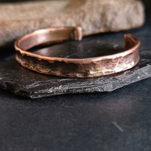 Hammered <b>copper</b> <b>bracelet</b> Rustic Viking Style Pure <b>copper</b> <b>bracelet</b> 7th anniversary gift <b>Copper</b> cuff bangle Arthritis <b>bracelet</b> - Product Image 5