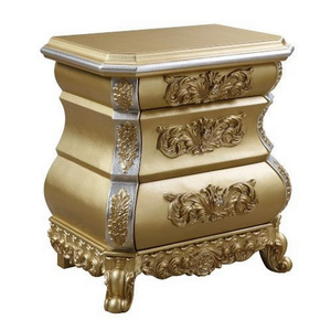 Classic Nightstand Made Of Solid Mahogany Wood High Quality With Carved For Bedroom Furniture - Product Image 1