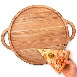 Wooden <b>Pizza</b> Stand For <b>Pizza</b> Plates Kitchen Restaurant Dining <b>Table</b> Food Display Serving And Decoration - Product Image 4