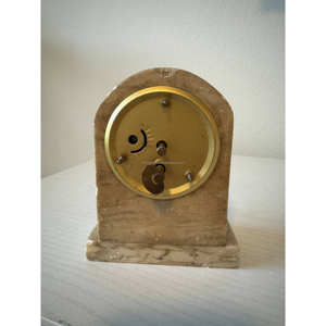 TCE Elegant Modern Art Deco Quartz Marble Table <b>Clock</b> Decorative Timepiece for Home <b>Office</b> and Premium Spaces Desk - Product Image 3