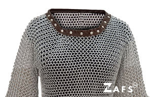 Auténtica Camisa de Cota de Malla Medieval Hecha a Mano, Ligera, de Aluminio con Anillos, Media Manga, para Cosplay, Reenactment y Ferias - Product Image 5