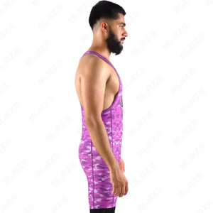Singlet de Lucha Sublimado Personalizado 2026 con Diseño de Bandera Americana, Ropa de Equipo Personalizada, Fabricante de Sialkot, Pakistán - Product Image 5
