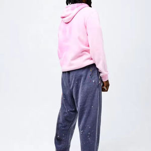 Sudadera con Capucha Unisex de Algodón y Felpa con Efecto Ácido, Estilo Oversize, Personalizable, para Venta al por Mayor - Product Image 4