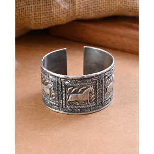 Meera Jaipur Charulata <b>Fine</b> Silver <b>Bangle</b> - Product Image 1