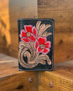 กระเป๋าใส่บัตรเครดิตสำหรับผู้หญิงทำด้วยมือมีลายดอกไม้ไม่ซ้ำใครกระเป๋าใส่หนังสือเดินทางอุปกรณ์เสริมกระเป๋าสตางค์มาใหม่ - Product Image 4