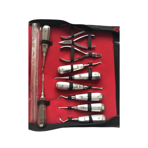 Juego de 161 Piezas para Extracción Dental Manual Ergonómica, Pinzas, Elevadores, Bisturís, Acero Inoxidable Alemán, Certificado CE - Product Image 6