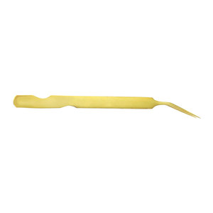 Pinzas para extensión de pestañas, herramienta de precisión para recoger pestañas, aplicador de pestañas de acero inoxidable para trabajos de extensión de pestañas de volumen y clásicas - Product Image 5