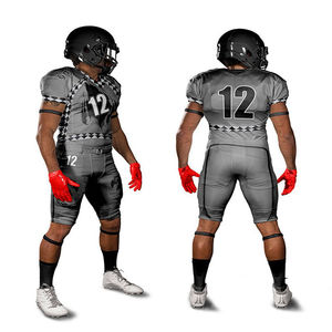 Ensemble short et maillot de football américain très demandé, tissu 100 % polyester respirant et résistant, uniforme de football américain personnalisé pour équipe - Product Image 3