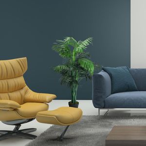 Palmera Areca Artificial de 3.5 Pies, Árbol Decorativo de Seda con Cesta, Elegante Decoración para Interiores y Exteriores del Hogar - Product Image 6