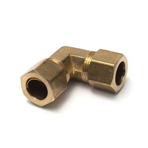 Raccord coudé à compression 90 degrés, diamètre extérieur 1/2 pouce, raccord à compression en laiton - Product Image 1