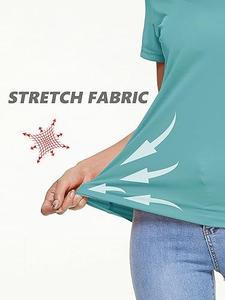 Camiseta Deportiva Personalizada para Mujer, Cuello Redondo, Color Turquesa, Secado Rápido, Transpirable, para Entrenamiento Físico, Gimnasio y Running - Product Image 4