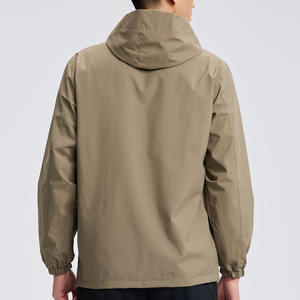Men's Waterproof Breathable Quick Dry Thick Winter Softshell <b>Jacket</b> Outdoor Hiking <b>Work</b> with Hood Zipper Pockets - Product Image 4
