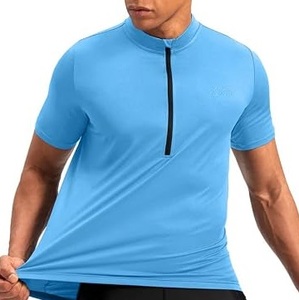 Maillot de cyclisme personnalisé pour hommes, manches courtes, avec nom d'équipe OEM, fermeture éclair quart ou demi-zip, vêtements de cyclisme pour hommes - Product Image 1