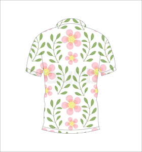Chemise de golf pour homme personnalisée à imprimé floral style hawaïen, manches courtes, décontractée, respirante, légère, en tissu tricoté, pour l'été - Product Image 2