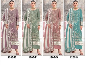 Ensemble de salwar kameez vert brodé pour femmes, longueur cheville, tenue traditionnelle indienne pakistanaise pour mariage, dupatta blanc, coton, coupe classique - Product Image 2