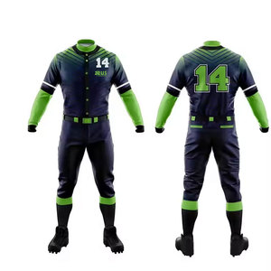 Servicio OEM, Diseño de Uniformes de Béisbol al por Mayor, Uniformes de Béisbol para Hombre en Blanco, 100% Poliéster - Product Image 1