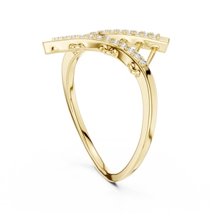 Anillo de Diamantes Cultivados en Laboratorio, Moderno, Oro Amarillo de 18 Quilates, Chapado en Rodio, Corte Brillante, para Compromiso, Boda, Fiesta, Regalo de San Valentín, Glamuroso - Product Image 2