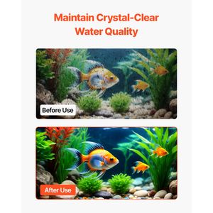 8 Cartucce di Ricambio in Cotone per Filtro Acquario, Adatte per Pesci Rossi, per Acquario in Vetro da 5 Galloni, Accessorio per Acquari Multispecie - Product Image 6