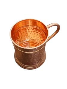 Hammered Copper Mug Vintage Style With Handle Drinkware <b>Large</b> Tanker Beer Mug By MHQ Traders PVT LTD - Product Image 2
