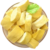 Durian lyophilisé premium du Vietnam, saveur riche, texture croustillante, goût sucré, prêt à consommer, emballé en vrac, collation saine