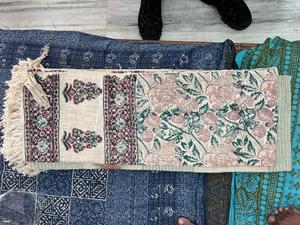 Manta de Sofá Tejida a Mano con Estampado de Bloques de Algodón Indio, Cubrecama Tradicional, Decoración Boho para el Hogar, Proveedor Mayorista de Textiles - Product Image 4
