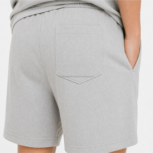 Ensemble T-shirt et short pour homme, décontracté, deux pièces, été, confortable, minimaliste, vêtements de sport, respirant, léger, premium, 100% coton, court - Product Image 6