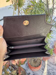 Cartera de Cuero Tallada a Mano con Diseño de Damasquera, Estuche para Teléfono, Cartera de Piel de Vacuno con Forro de Pelo, Cartera de Cuero Estilo Western Multiusos - Product Image 6