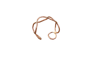 Brazalete de Cobre Moderno, Minimalista, Martillado, Texturizado, Sólido, para Hombre y Mujer - Product Image 2
