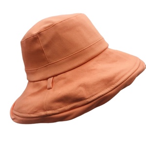 High Quality Unisex Organic Cotton Fisherman Bucket Hat Wide Brim <b>Sunscreen</b> 3D Embroidery Custom Logo for Fishing Casual Use - Product Image 4