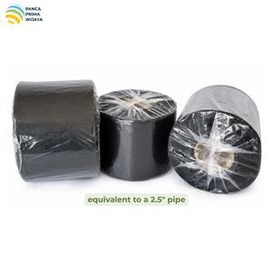 Ruban d'irrigation goutte à goutte PE de haute qualité 12cm x 50m 200 microns noir et blanc pour l'agriculture, économiseur d'eau - Product Image 3