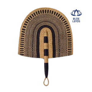 Premium Quality Seagrass Hand Fan Rustic Handmade Decorative Fan Wholesale Bulk Supply - Product Image 1