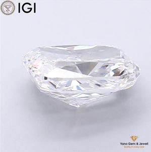 Diamant de laboratoire CVD 3,50 carats certifié IGI, couleur D, clarté VVS2, taille coussin, pour bague de promesse solitaire - Product Image 4