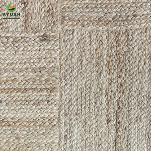 Tapis d'entrée – Lavable et élégant, fabriqué en fibres de jute 100 % naturelles, tapis sur mesure en provenance d'Inde - Product Image 3