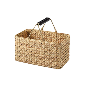 Cestas de Almacenamiento Rectangulares de Jacinto de Agua al por Mayor a Buen Precio, Cestas de Cosecha con Asas de Vietnam - Product Image 1