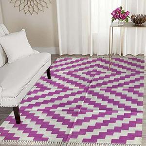 ชุดพรมปูพื้นห้องนั่งเล่นสไตล์โมเดิร์น ทำจากผ้าฝ้ายทอมือ รุ่น 009 พร้อมสีและขนาดที่ปรับแต่งได้ - Product Image 1