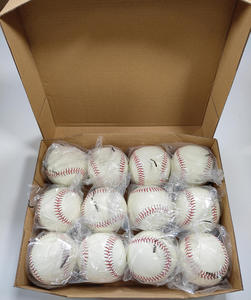 KATBROS INDUSTRIES - Pelota de Béisbol Negra Personalizada con Costuras Rojas, con su Logotipo, Pelota de Entrenamiento de 9 Pulgadas, para Diestros y Zurdos, Profesional y Duradera - Product Image 4