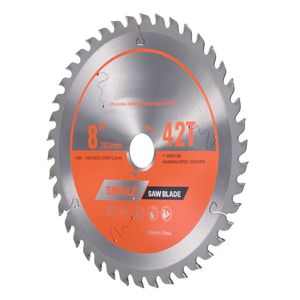 Lama circolare TCT da 8 pollici con 42 denti affilati e mandrino da 1 pollice per taglio di legno pregiato - Product Image 4
